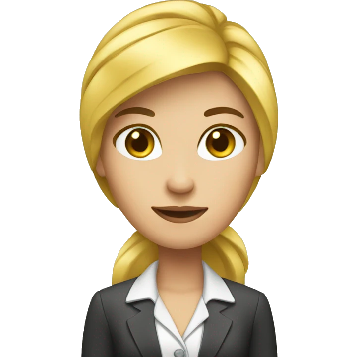 Business marketing girl emoji