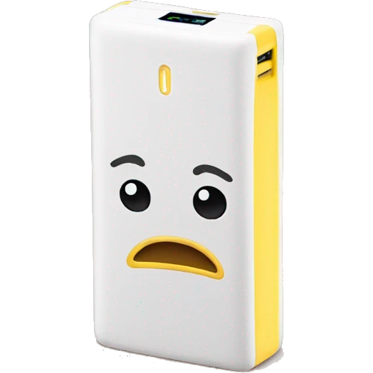 sad powerbank emoji