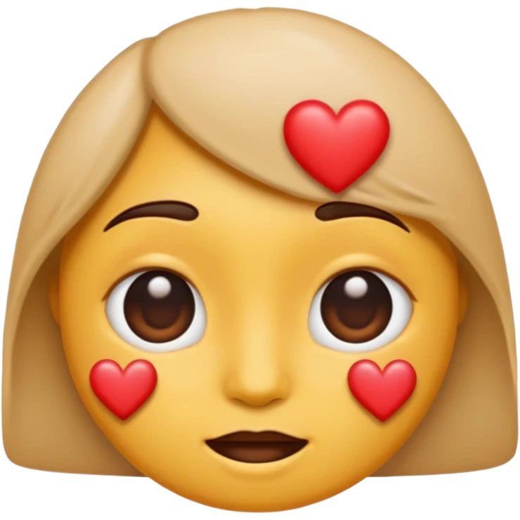 Shaking face emoji with hearts instead of eyes emoji