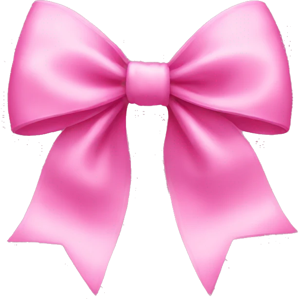 pink bow emoji
