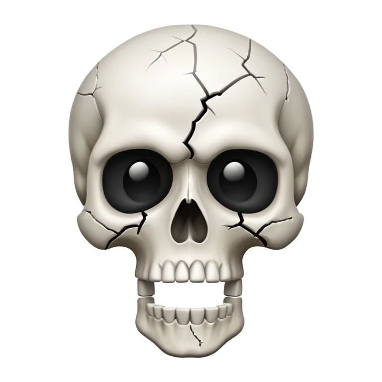 Shocked skull  emoji