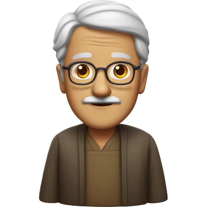 wise middle-aged man emoji