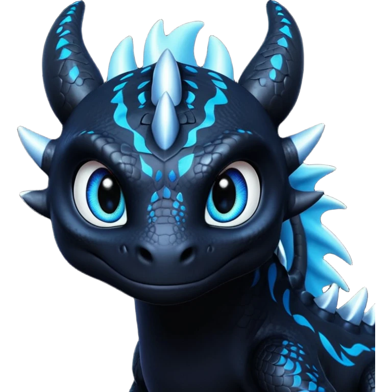Dragón negro furia nocturna how to train your dragon emoji
