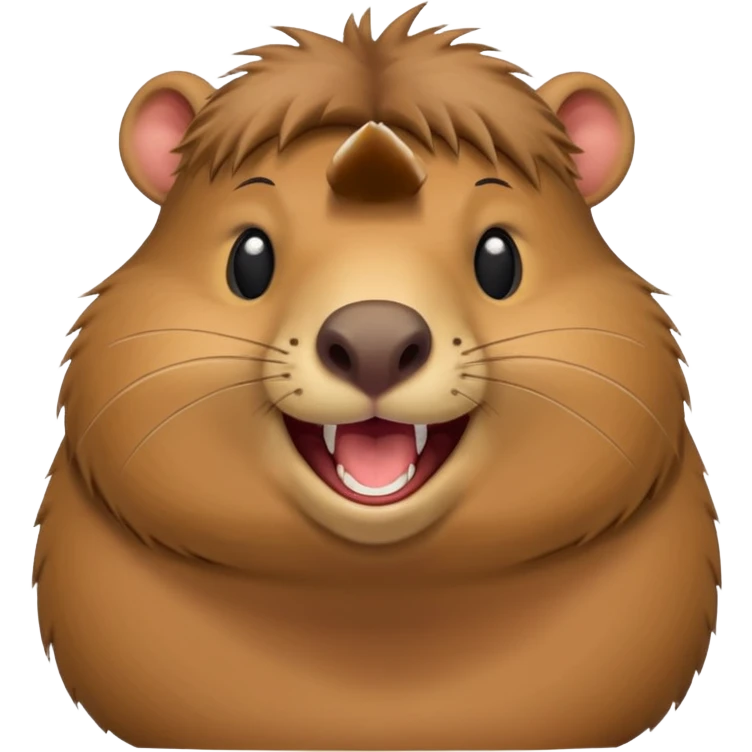 Capybara laughing emoji