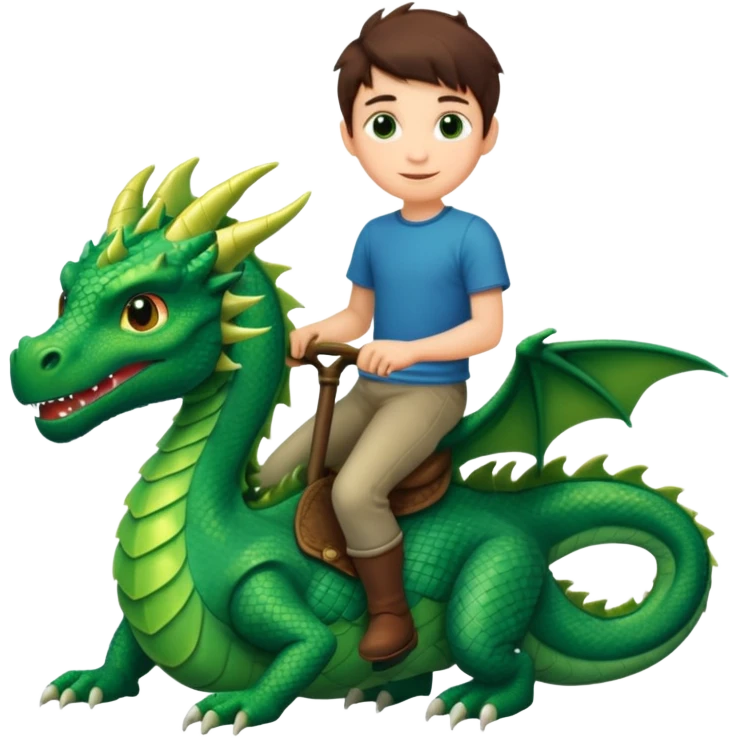 BOY ON A DRAGON emoji