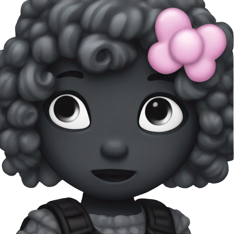 Dark aesthetic hello kitty emoji