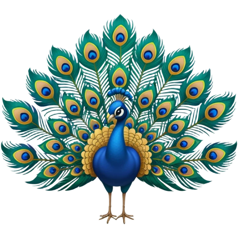 Peacock feathers emoji