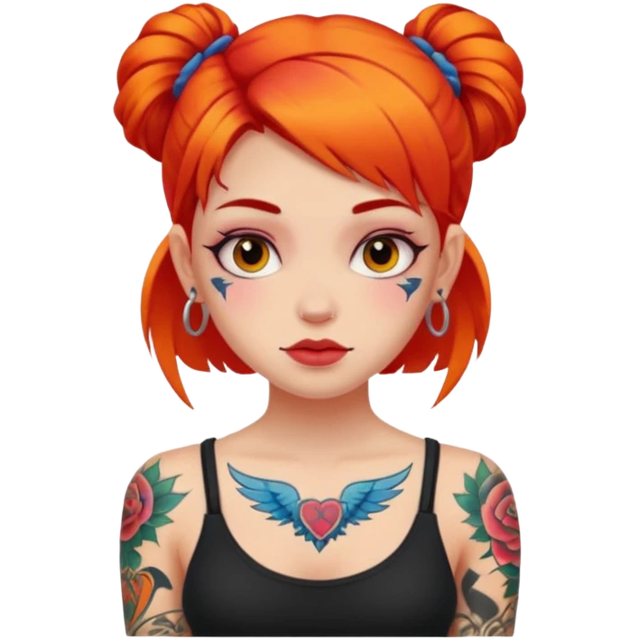 GIRL WITH A LOT OF TATTOOS emoji