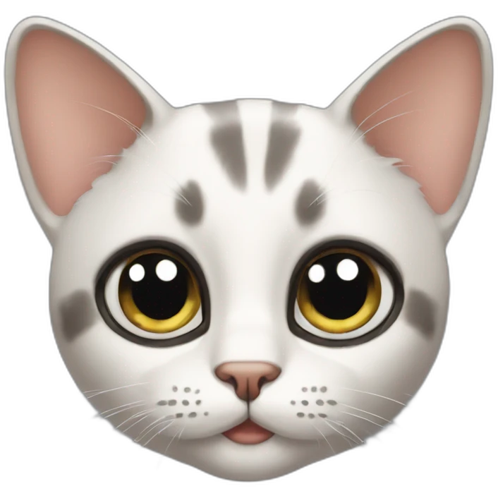 beautiful cat with big eyes emoji
