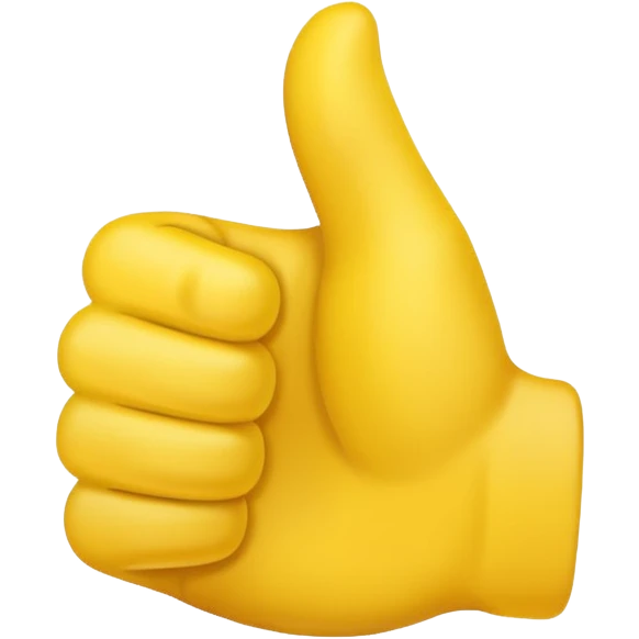 thumbs up emoji, positive and bold emoji