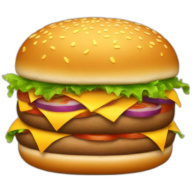 big hamburger emoji
