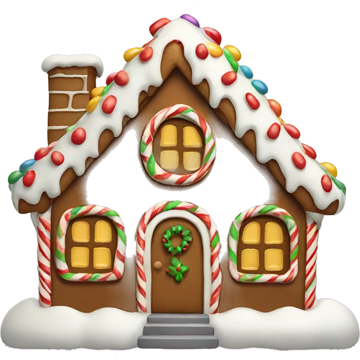 Christmas gingerbread house  emoji