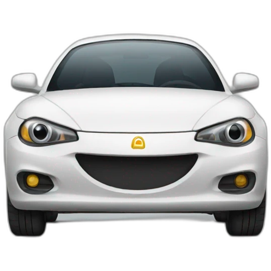 a car looking like a rounded emoji emoji