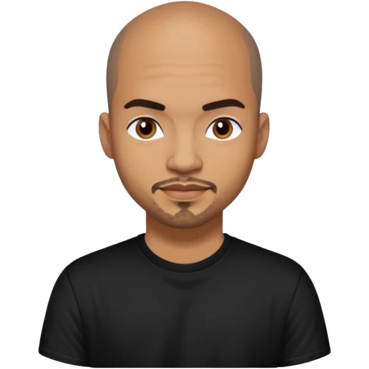 Chico DeBarge (b.1966) with dark brown hair emoji