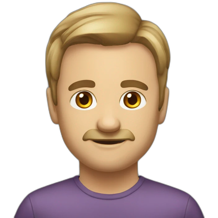 Hnědovlasá modrooký  emoji