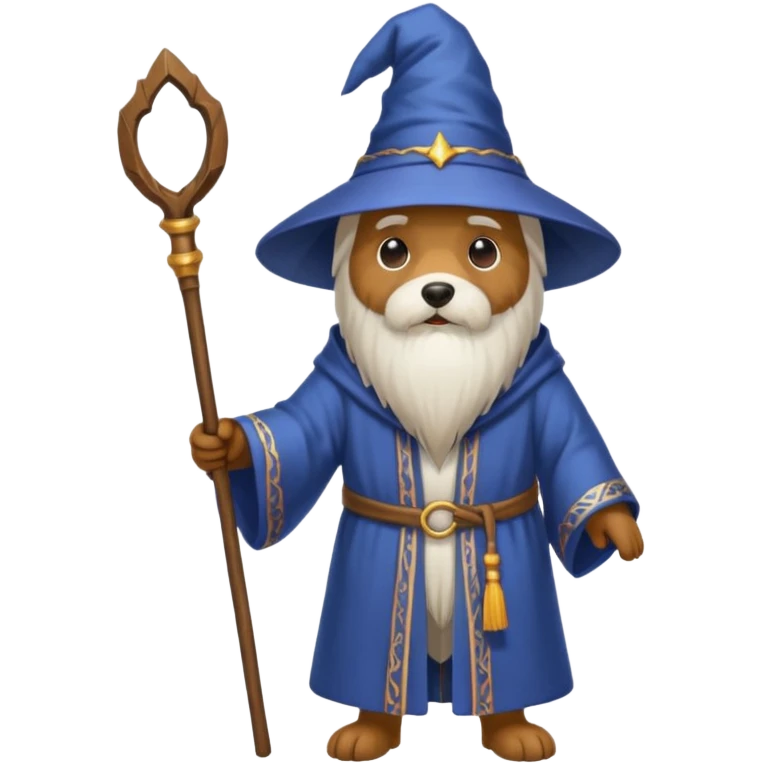 Dog wizard emoji