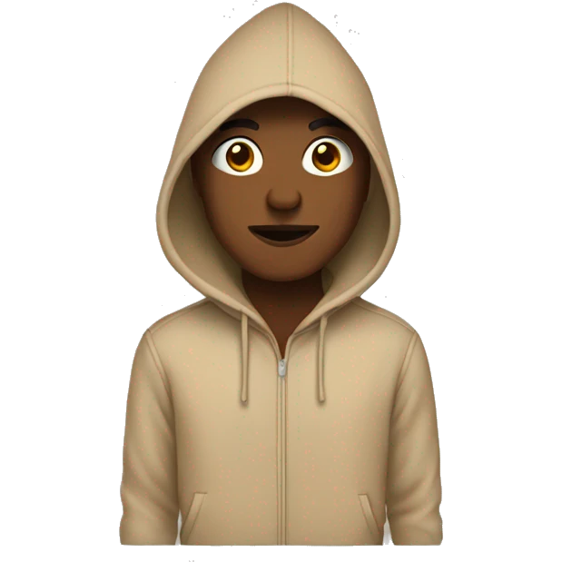 beige hoodie emoji