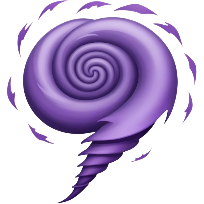 Tornado with purple shades emoji