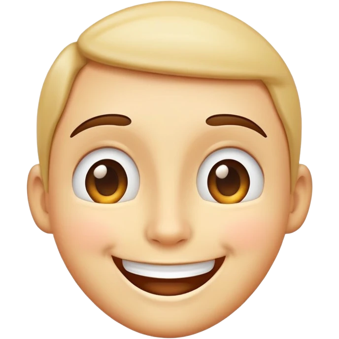 big smiling face, simple and inviting emoji
