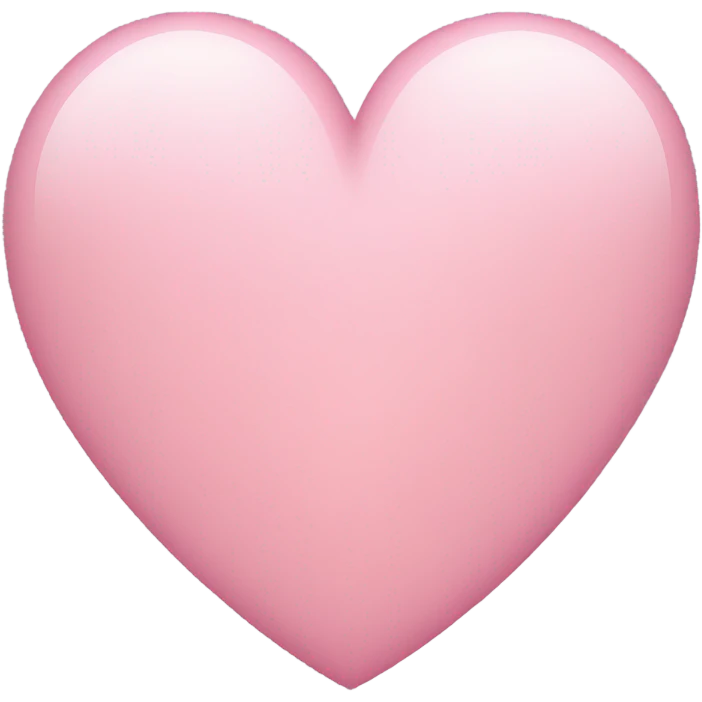 Soft Pink heart emoji