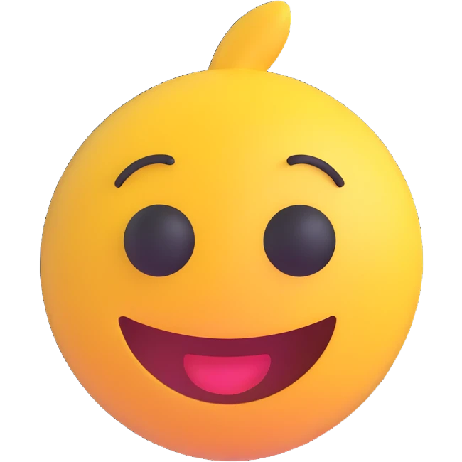 cartoon sticker of a silent and speechless emoji, colorful and cheerful, no text, suitable for WhatsApp and Instagram emoji