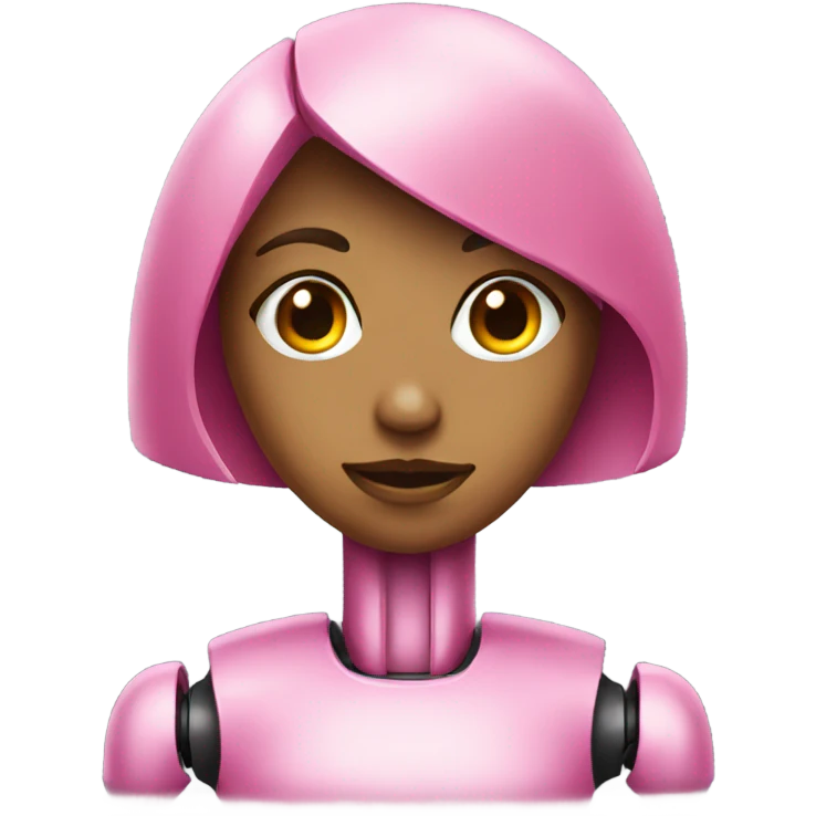 Pink robot girl  emoji