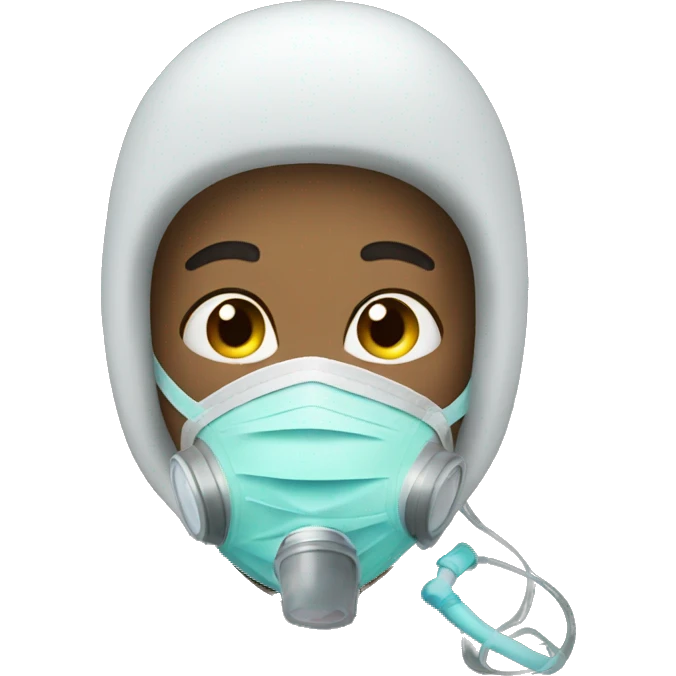 person wit oxygen mask emoji