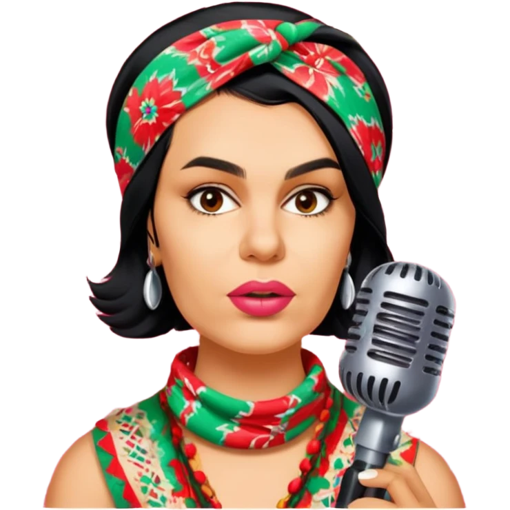 Colorful Singer emoji