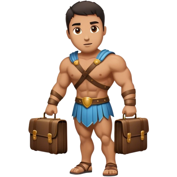 Gladiator carting a brief case emoji