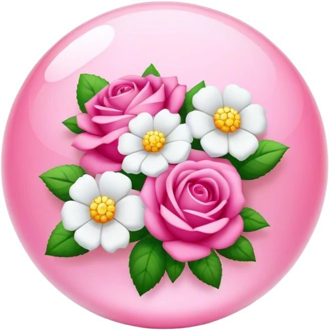 Boule à facettes fleurs  emoji
