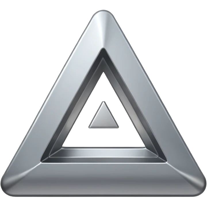 hollow triangle mold emoji