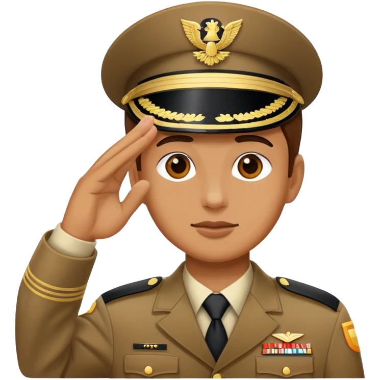 Person saluting  emoji