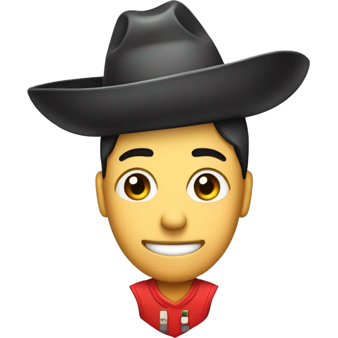 cartuchera con sombrero de youtube y telefono en mano emoji