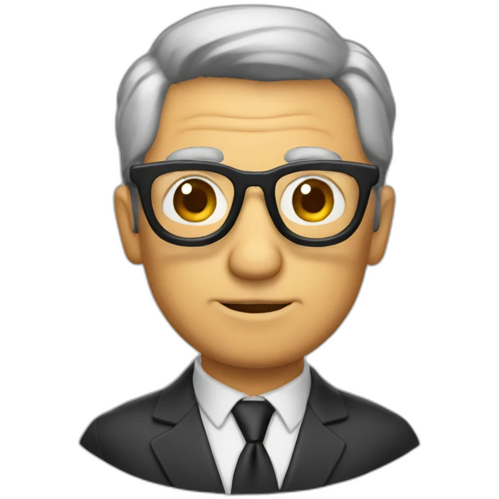 Mayor de edad con gafas emoji