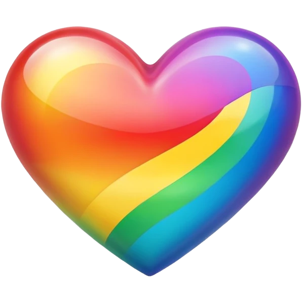 Rainbow heart emoji