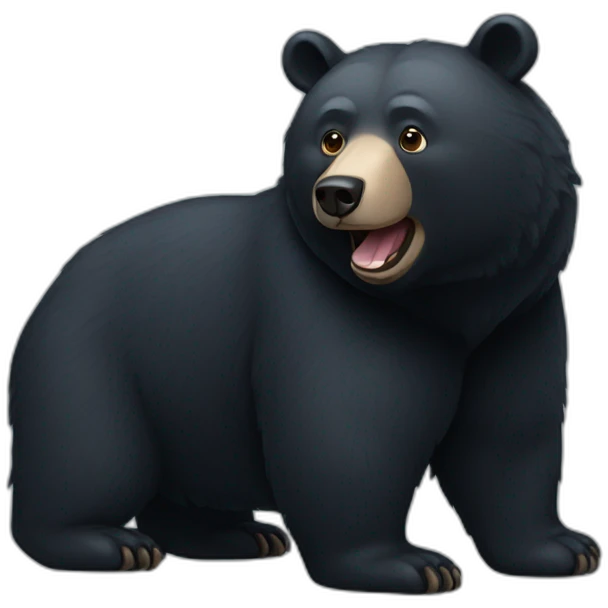 black bear emoji