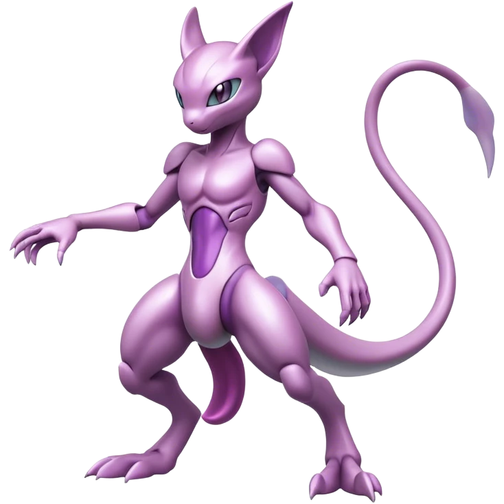  Cool Edgy Shiny Futuristic Ethereal Legendary Mewtwo-Digimon-Genesect-Palkia-hybrid full body emoji