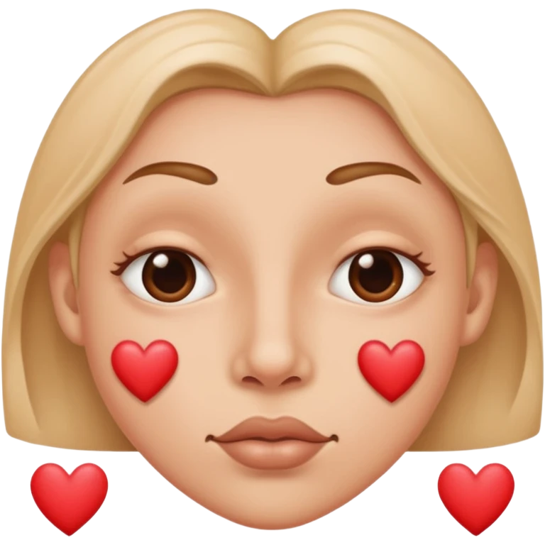 nostrils shaped like hearts emoji