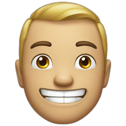 stupid smile emoji