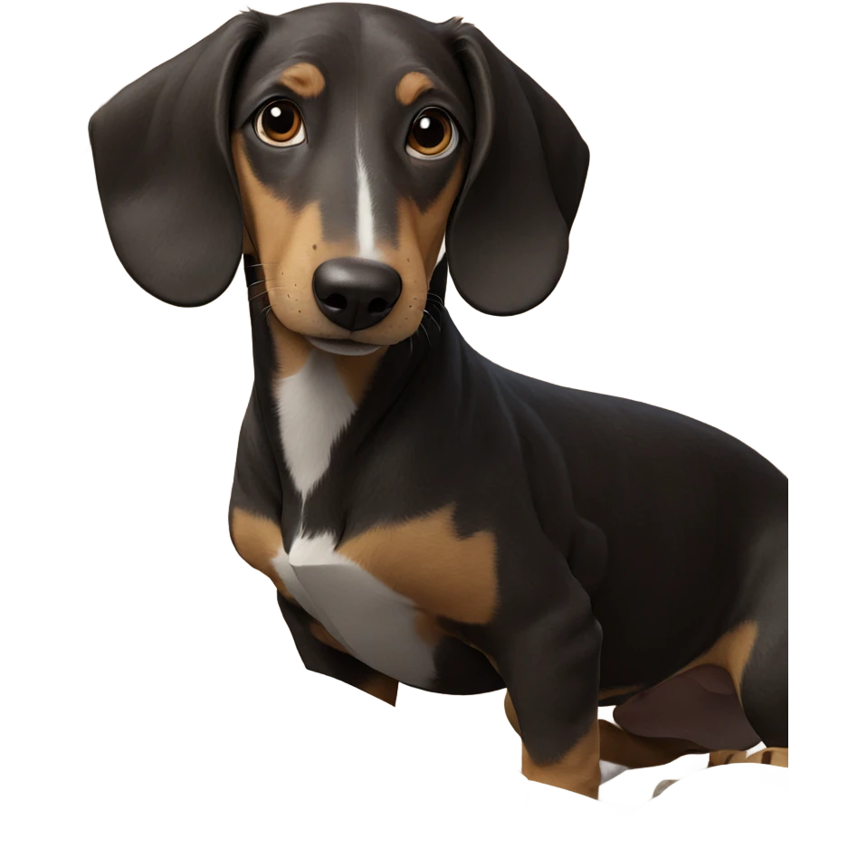 realistic dog portrait close up emoji