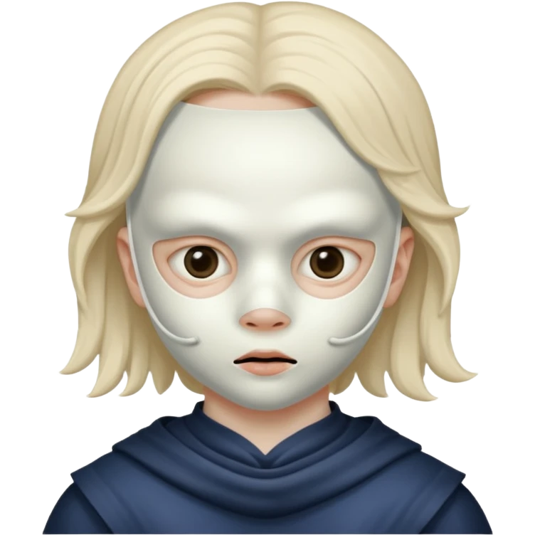 horror masked child emoji