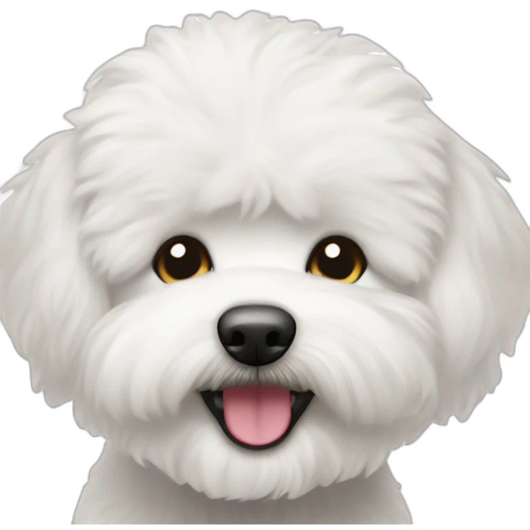bichon frise wink emoji