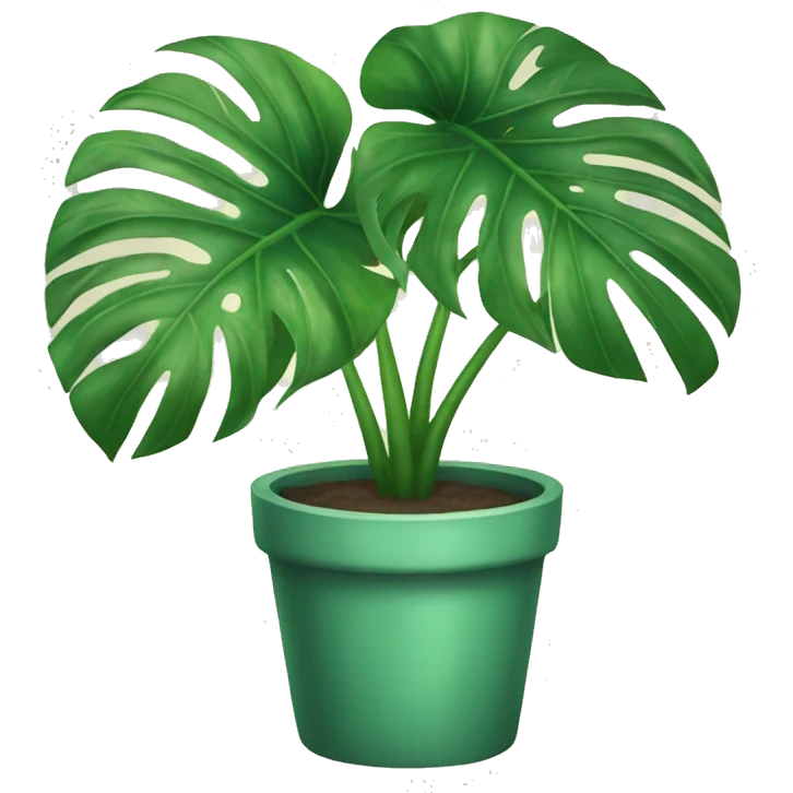 Monstera plant emoji