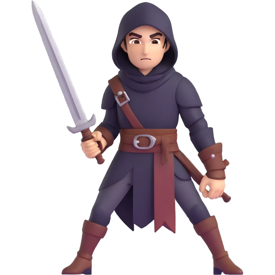 rogue thief with daggers emoji