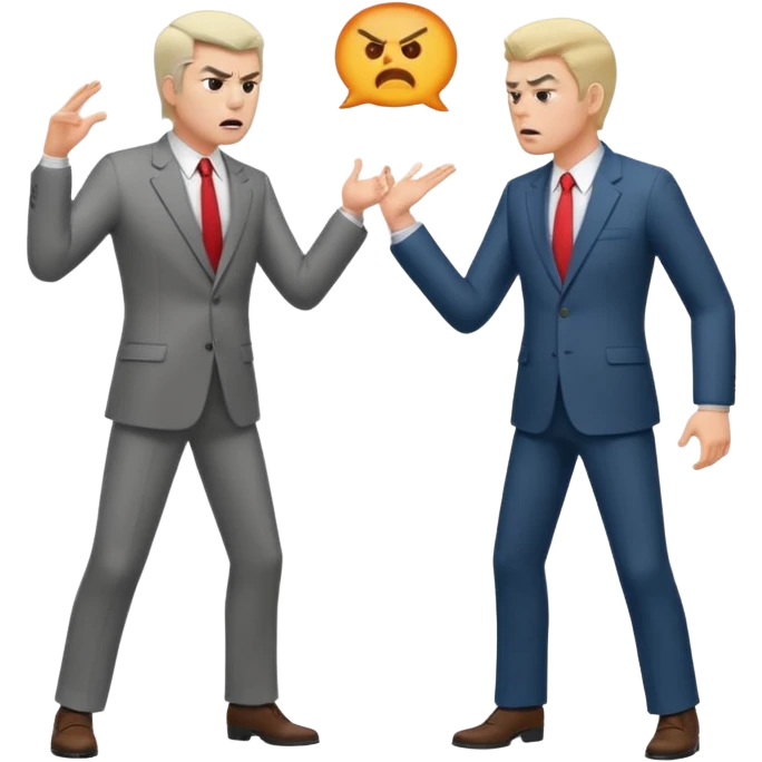two men arguing full body emoji