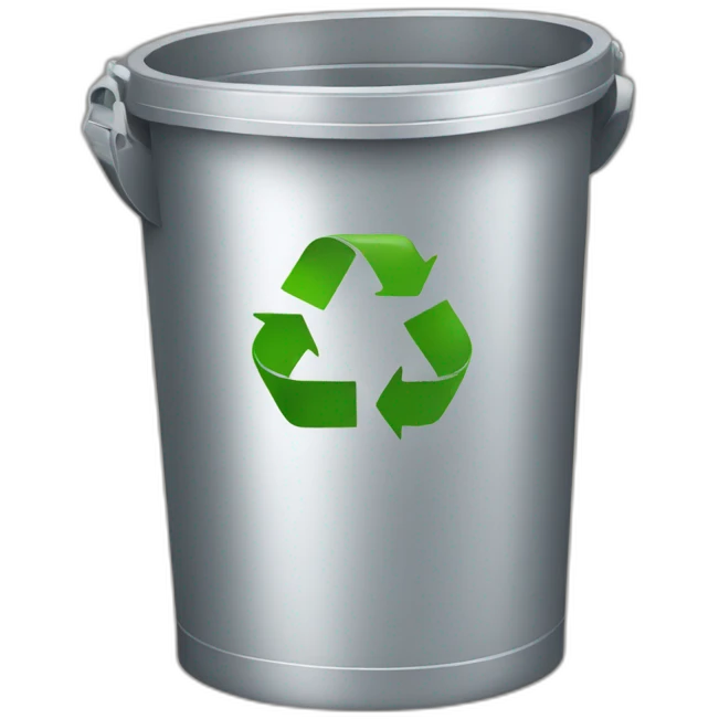 Recycle bin emoji