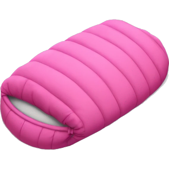 Pink sleeping bag emoji