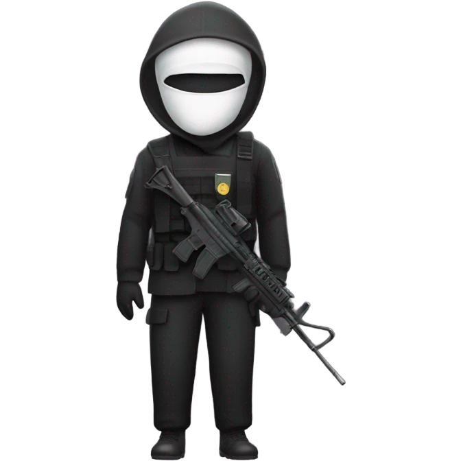 Squid game guard triangle face emoji