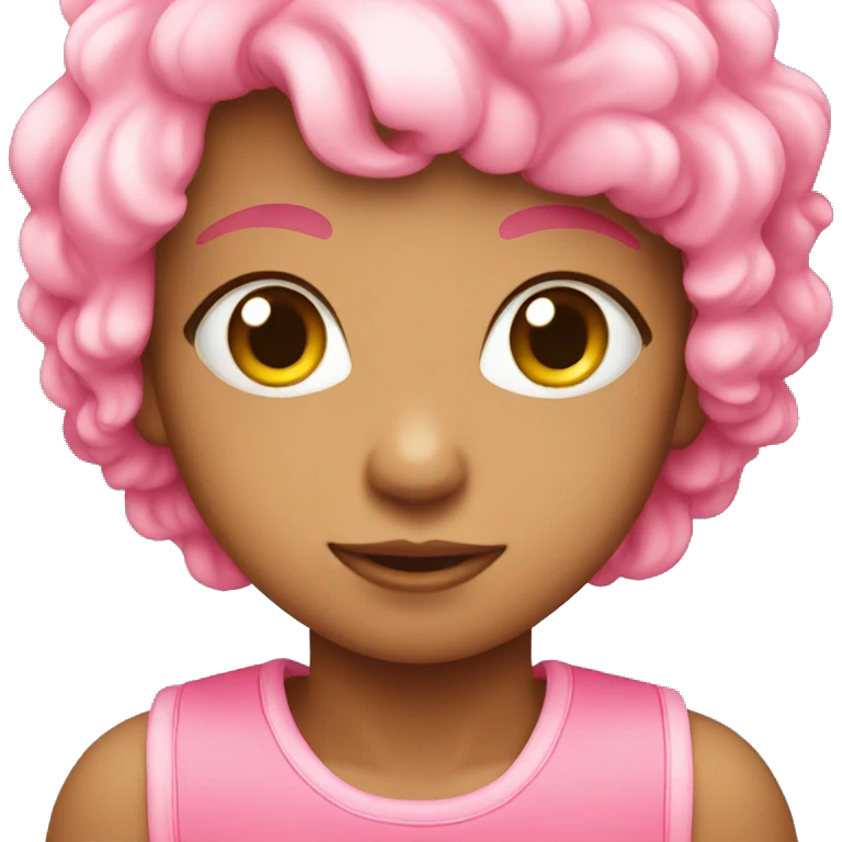 Cute pink emoji