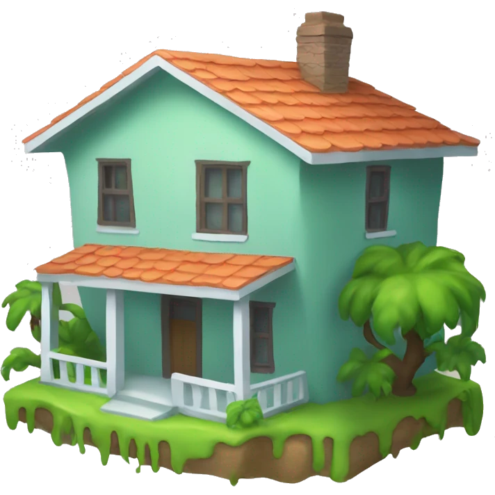casa con slime  emoji